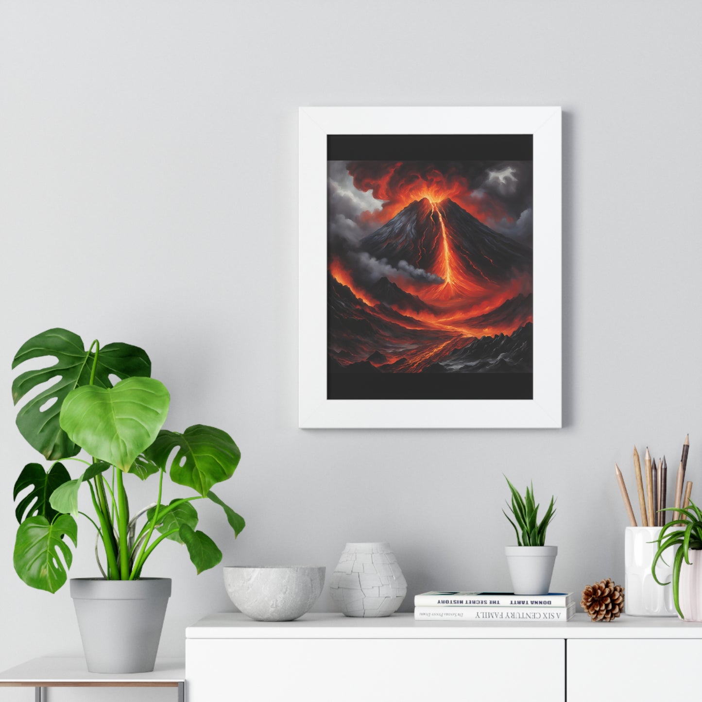 Erupting Volcano Poster