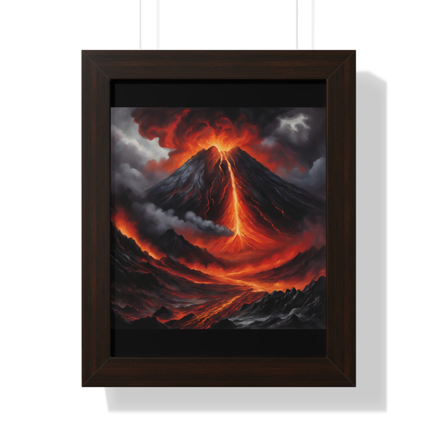 Erupting Volcano Poster